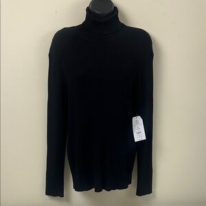 Time and Tru Classic Black Turtleneck Sweater